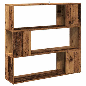 Bücherregal Raumteiler Altholz-Optik 100x94 cm