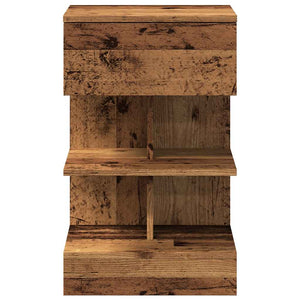Nachttisch Altholz-Optik 40x35x65 cm