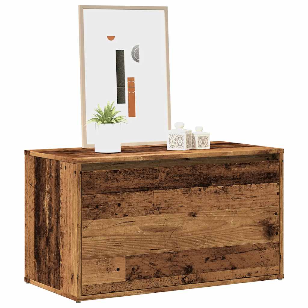 Flurbank mit Schublade, Altholz-Optik 80 cm