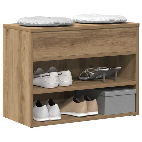 Schuhbank Artisan Eiche 60x30x45 cm