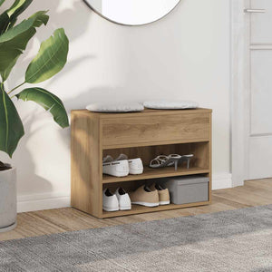 Schuhbank Artisan Eiche 60x30x45 cm