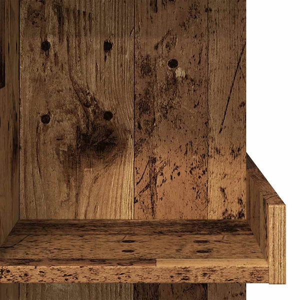 Bartisch mit Regal im Altholz-Design