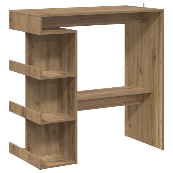 Bartisch mit Regal, Artisan-Eiche, 100 cm