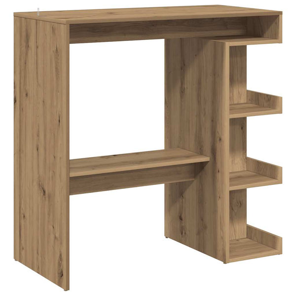 Bartisch mit Regal, Artisan-Eiche, 100 cm