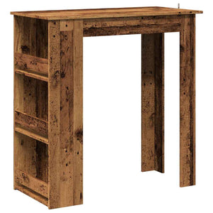 Bartisch mit Regal im Altholz-Design