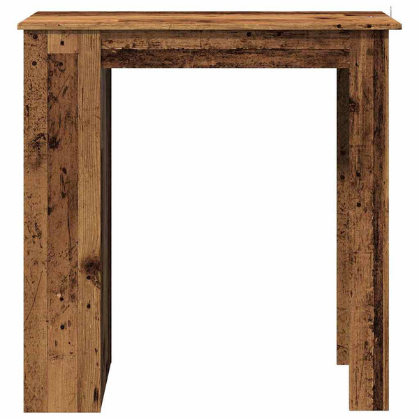 Bartisch mit Regal im Altholz-Design