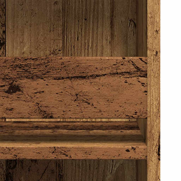 Bartisch mit Regal im Altholz-Design