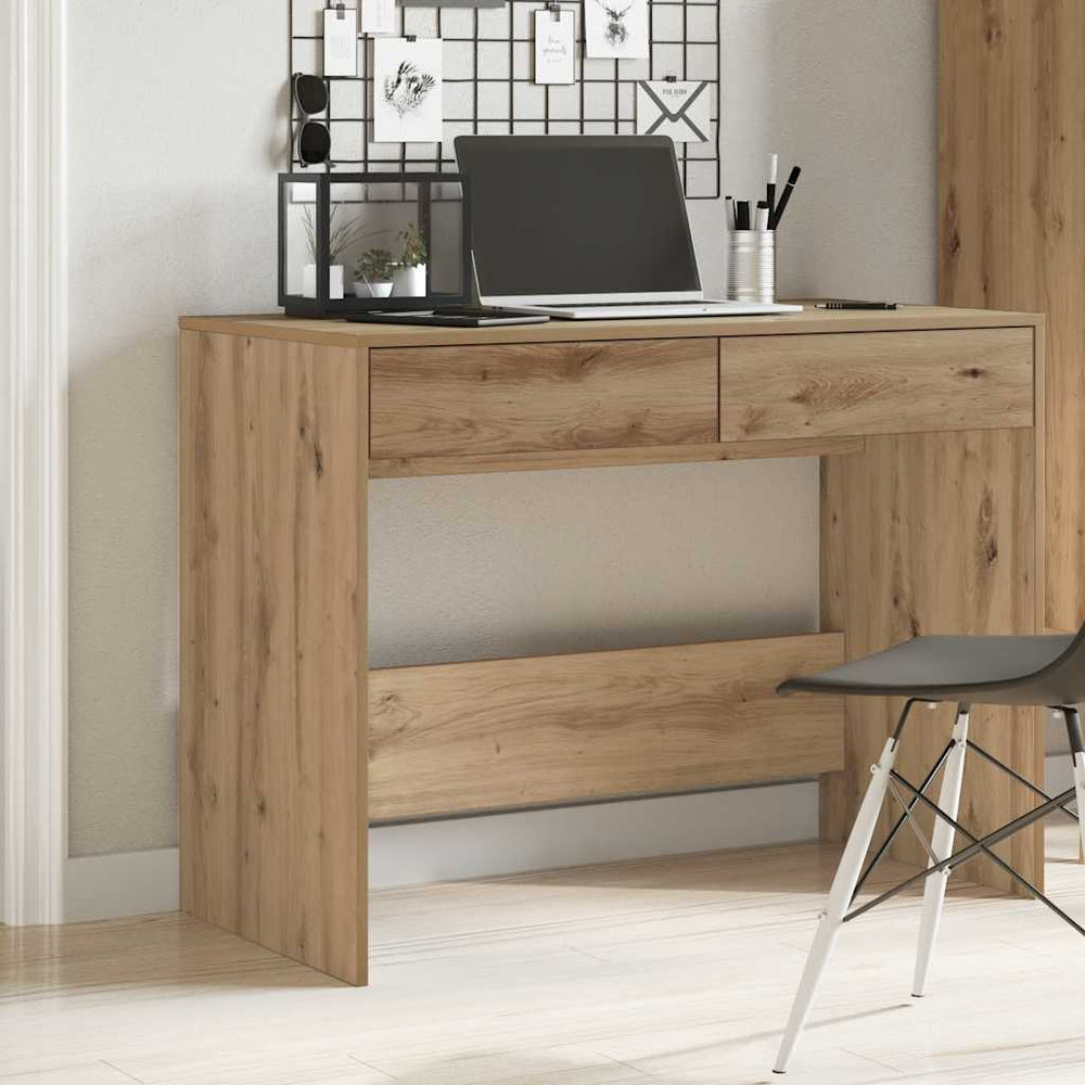 Schreibtisch Artisan Eiche 101 cm mit Schubladen