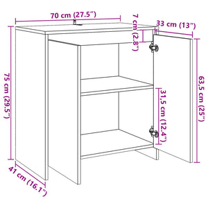 Sideboard Altholz-Optik 70 cm