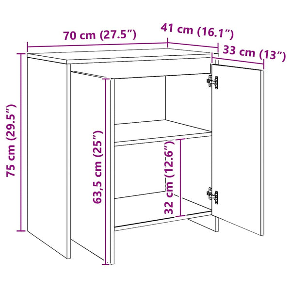 Sideboard Artisan Eiche 70 cm