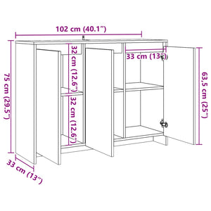 Sideboard Altholz-Optik 102 cm