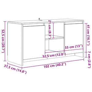 TV-Schrank Altholz-Optik 102 cm