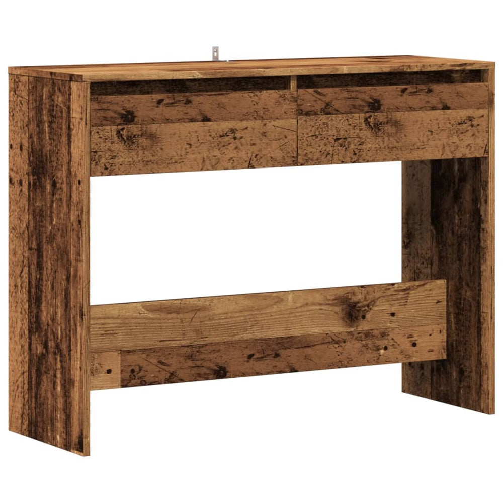vidaXL Table console aspect bois de récupération 100x35x76,5 cm bois d'ingénierie
