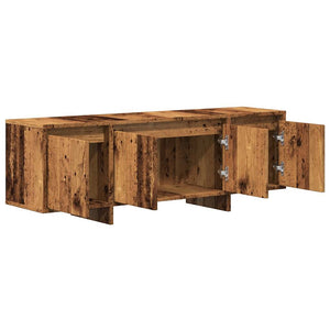 vidaXL Meuble TV en Bois reconstitué Effet Bois de Récupération 120x30x40,5 cm