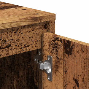 vidaXL Meuble TV en Bois reconstitué Effet Bois de Récupération 120x30x40,5 cm