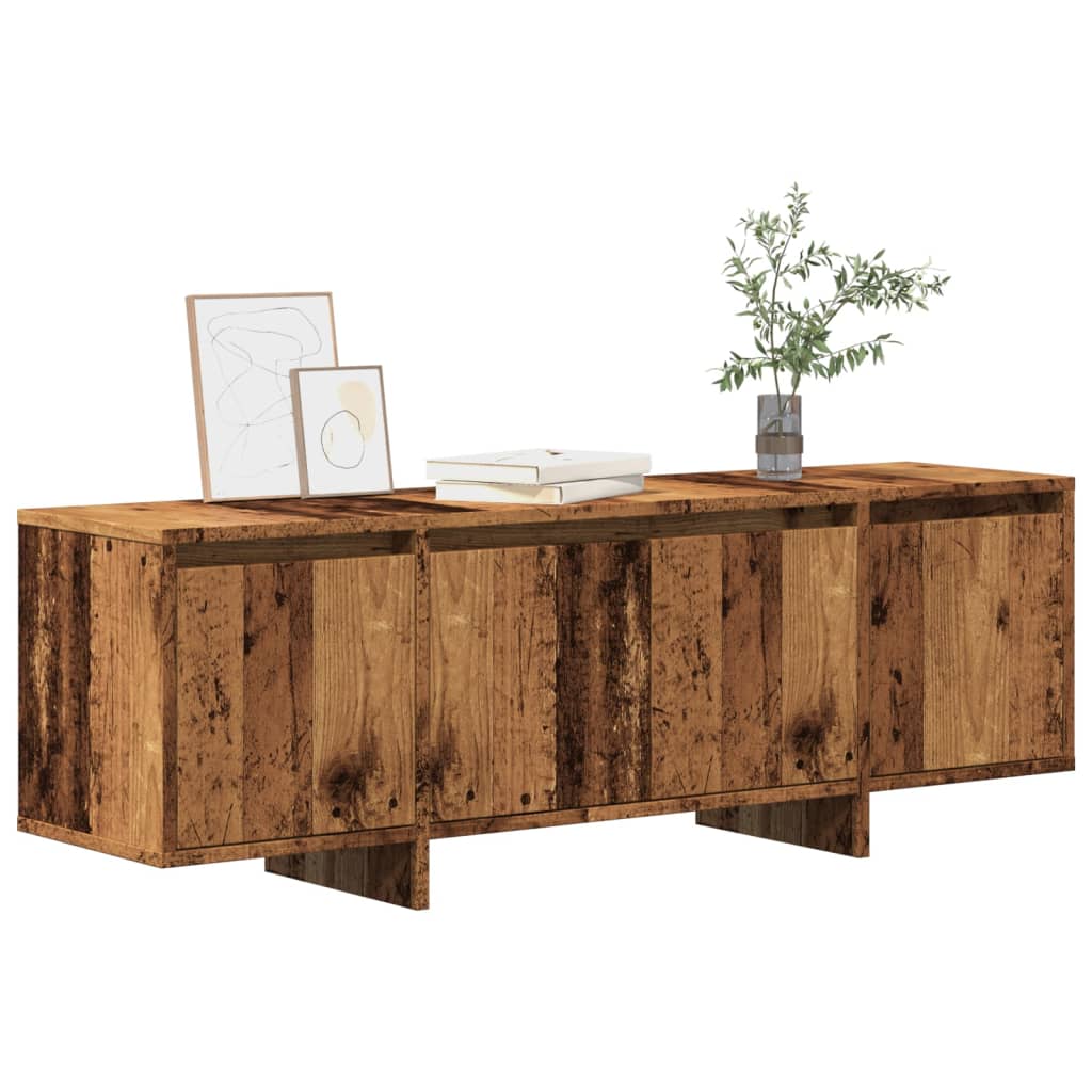 vidaXL Meuble TV en Bois reconstitué Effet Bois de Récupération 120x30x40,5 cm