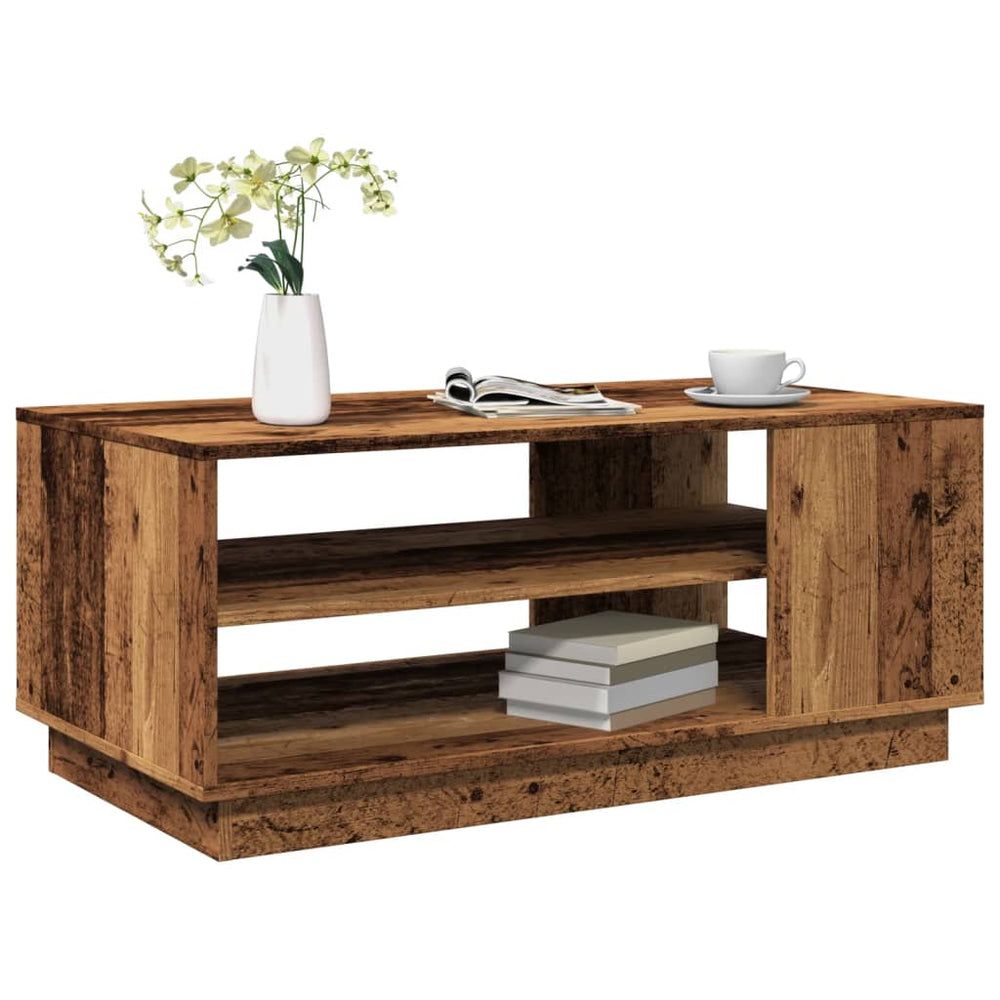 vidaXL Coffee Table Reclaimed Wood Look 102x55x43 cm Engineered Wood