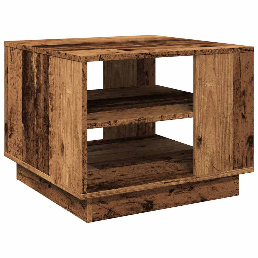 Couchtisch Altholz-Optik 55x55 cm
