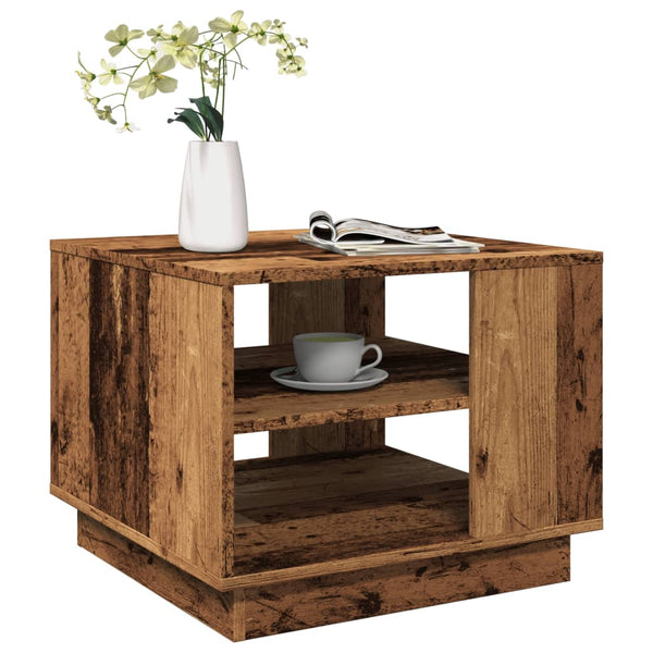 Couchtisch Altholz-Optik 55x55 cm