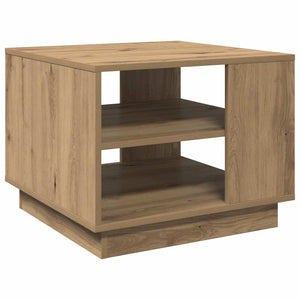 vidaXL Table basse en bois d'ingénierie chêne artisanat 55x55x42 cm