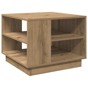 vidaXL Table basse en bois d'ingénierie chêne artisanat 55x55x42 cm