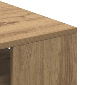 vidaXL Table basse en bois d'ingénierie chêne artisanat 55x55x42 cm