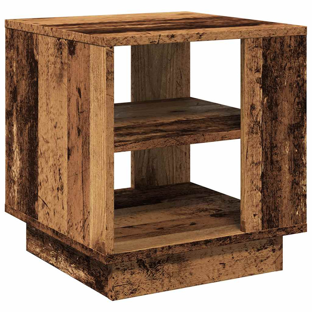 Couchtisch Altholz-Optik 40x40 cm