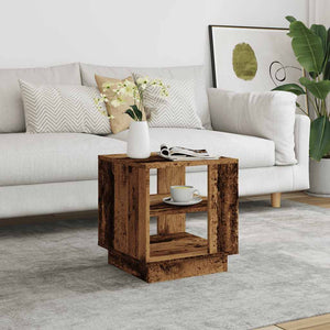 Couchtisch Altholz-Optik 40x40 cm