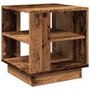 Couchtisch Altholz-Optik 40x40 cm