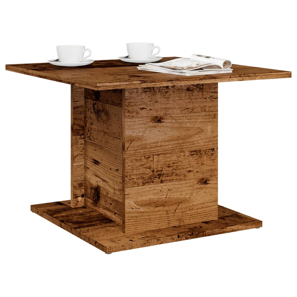 vidaXL Coffee Table Reclaimed Wood Look 55.5x55.5x40 cm Engineered Wood