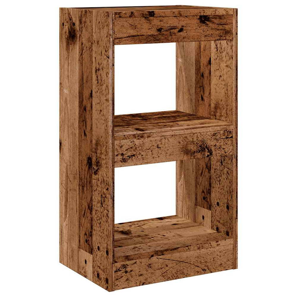 vidaXL Bookcase/Room Divider Reclaimed Wood Look 40x30x72 cm