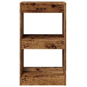 Bücherregal Raumteiler Altholz-Optik 72 cm