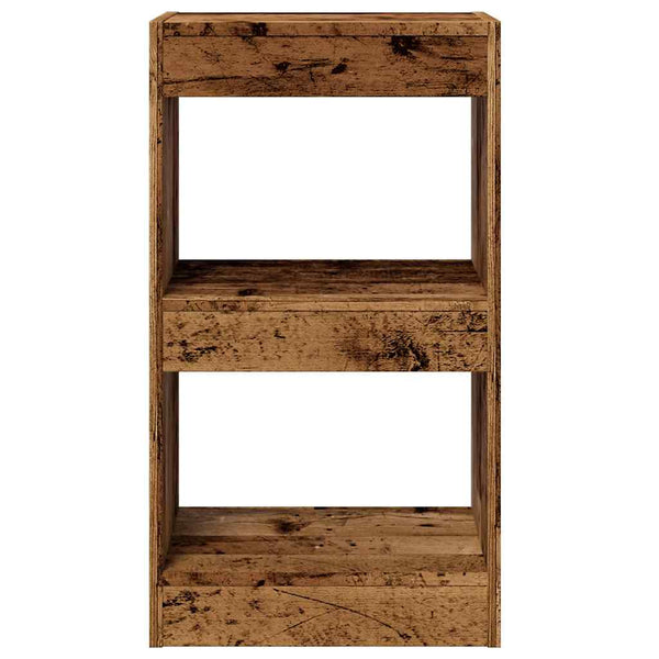 Bücherregal Raumteiler Altholz-Optik 72 cm