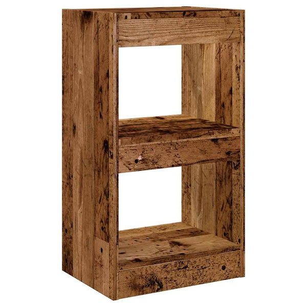 Bücherregal Raumteiler Altholz-Optik 72 cm