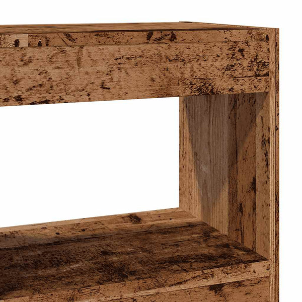 Bücherregal Raumteiler Altholz-Optik 72 cm