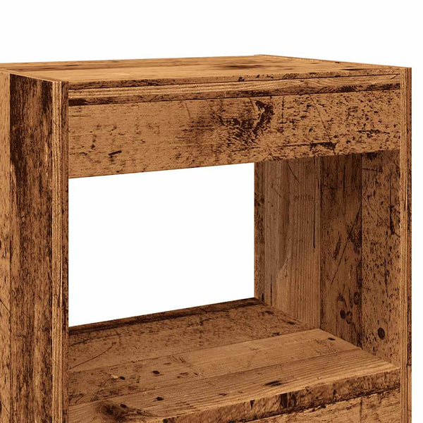 Bücherregal Raumteiler Altholz-Optik 198 cm