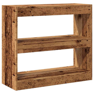 Bücherregal Raumteiler Altholz-Optik 80 cm