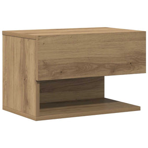 vidaXL Wall-Mounted Nightstand Artisan Oak