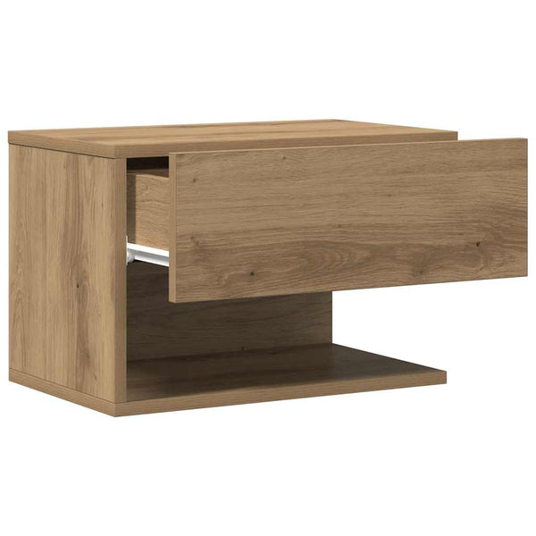 vidaXL Wall-Mounted Nightstand Artisan Oak