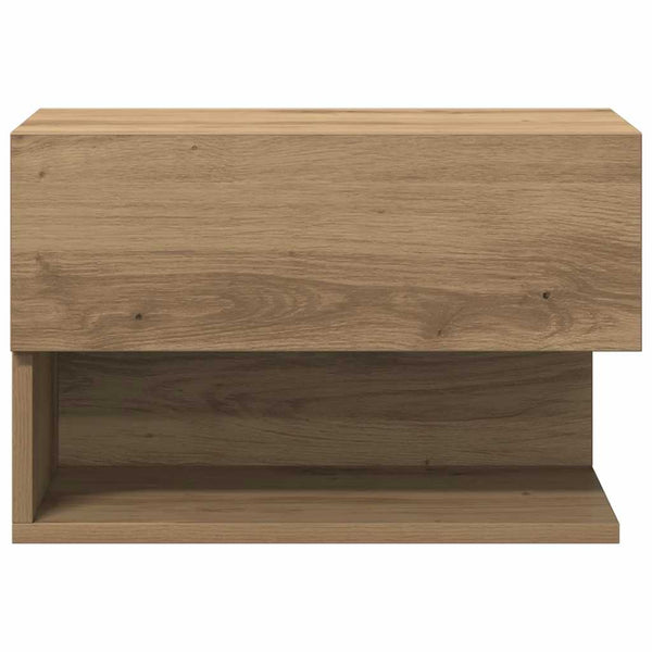 vidaXL Wall-Mounted Nightstand Artisan Oak