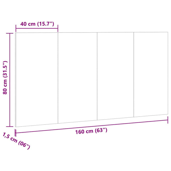 Artisan Eiche Kopfteil 160 cm