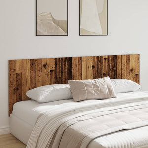 Wandmontage Kopfteil Altholz-Optik 240 cm