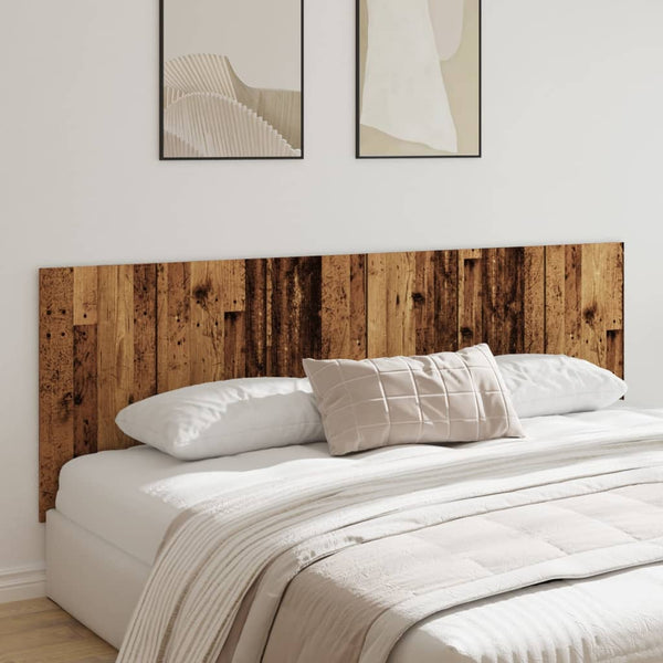 Wandmontage Kopfteil Altholz-Optik 240 cm