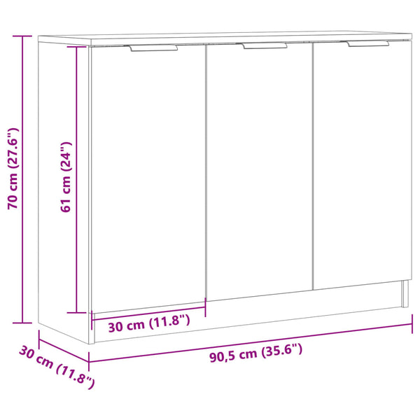 Sideboard Altholz-Optik 90,5 cm