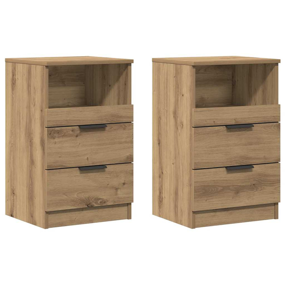 Nachttische 2er Set Eiche 40x36x65cm