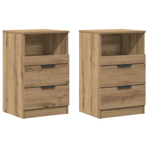 Nachttische 2er Set Eiche 40x36x65cm