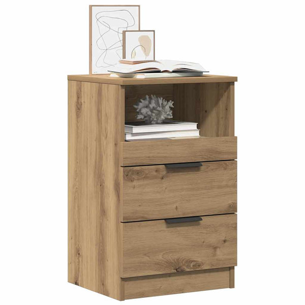 Nachttische 2er Set Eiche 40x36x65cm