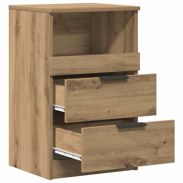 Nachttische 2er Set Eiche 40x36x65cm