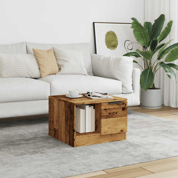 Couchtisch Altholz-Optik 50x50 cm