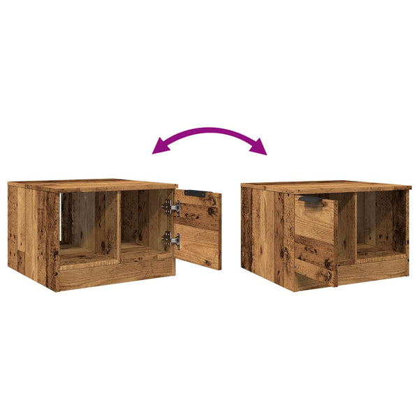 Couchtisch Altholz-Optik 50x50 cm